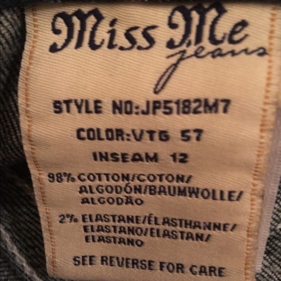 Miss Me Bermuda Jean Shorts EUC - Picture 7 of 7